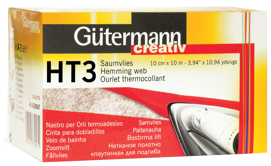 4008015770471 - Gütermann Saumvlies HT3 100 mm x 10 m weiß