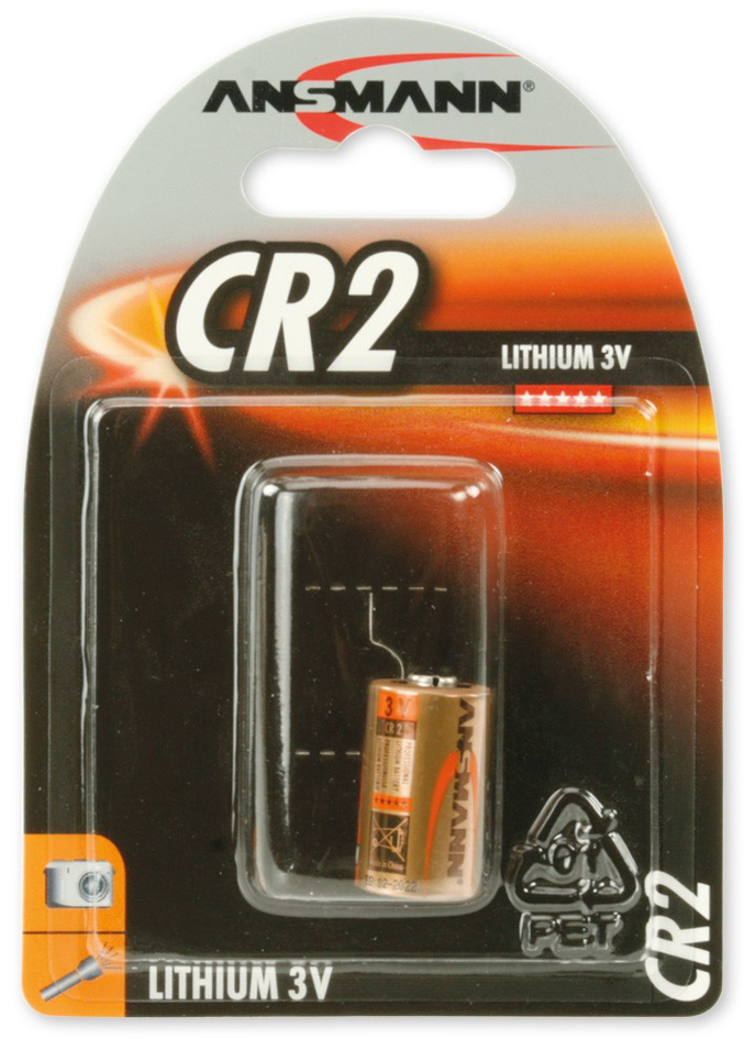 ANSMANN Lithium-Foto-Batterie , CR2, , 3 Volt, 1er-Blister