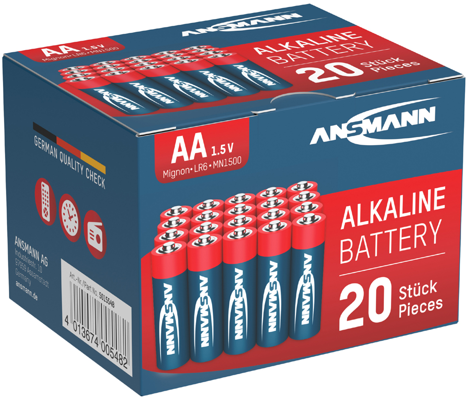 ANSMANN Alkaline Batterie , RED, , Mignon AA, 20er Blister