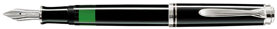 Pelikan Füllhalter , Souverän 805, , schwarz/silber, F
