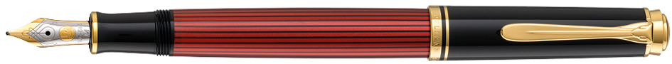 Pelikan Füllhalter , Souverän 600, , schwarz/rot, F