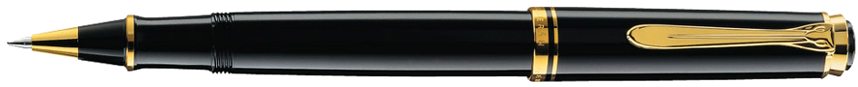 Pelikan Tintenroller , Souverän 400, , schwarz/gold