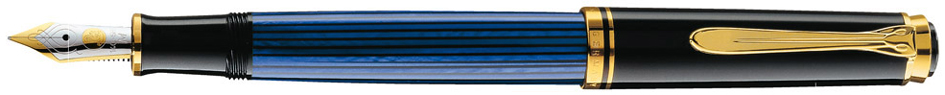 Pelikan Füllhalter , Souverän 400, , schwarz/blau, EF