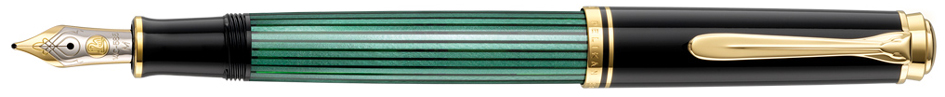 Pelikan Füllhalter , Souverän 800, , schwarz/grün, EF