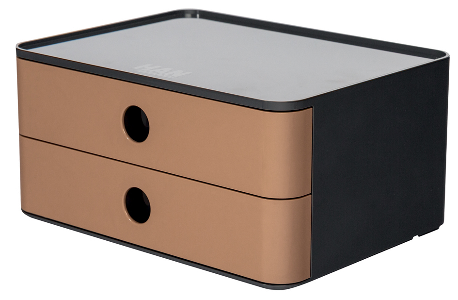 HAN Schubladenbox SMART-BOX ALLISON, 2 Schübe, caramel brown