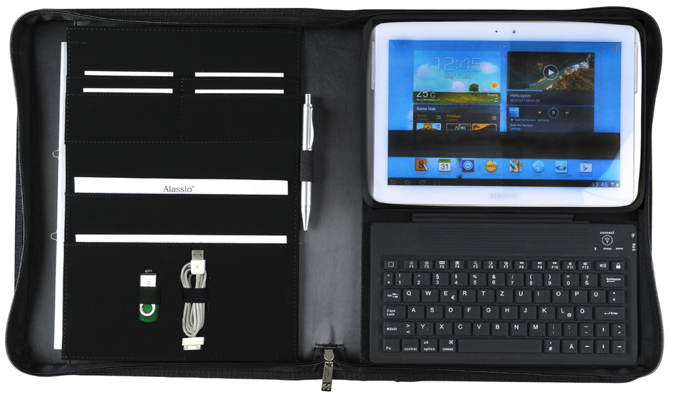 Alassio Bluetooth Tastatur im Organizer , LOMBARDO, , für iPad