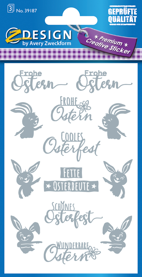 4004182304877 - ZDesign Oster-Sticker Frohe Ostern