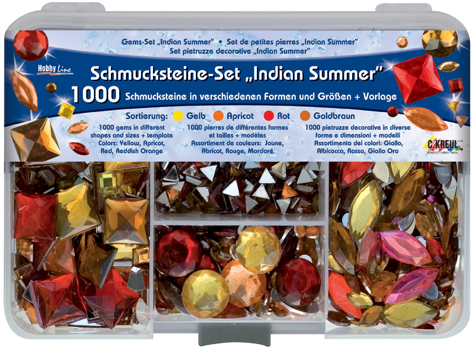 4000798496425 - Schmucksteine Set Indian Summer Schmucksteine - Kreul