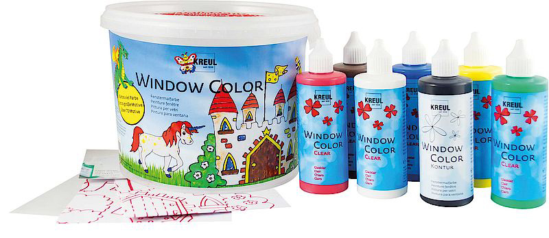 KREUL Window Color, Set Powerpack Burg