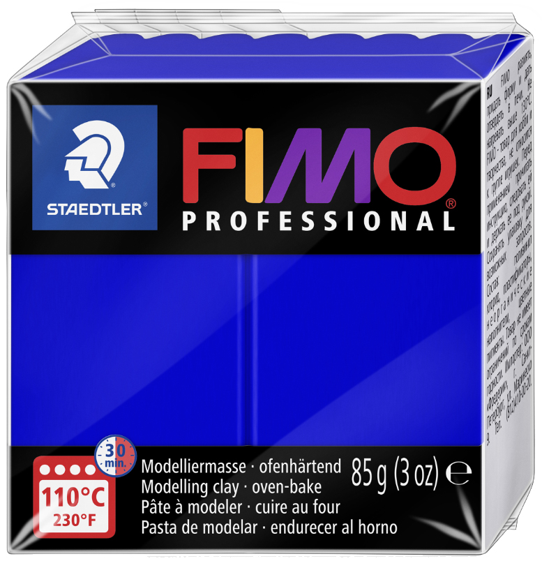 4007817800171 - 4 x Modelliermasse Fimo professional ultramarin 85g