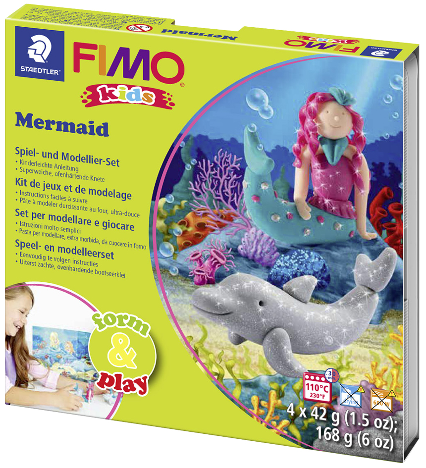 FIMO kids Modellier-Set Form & Play , Mermaid, , Level 3