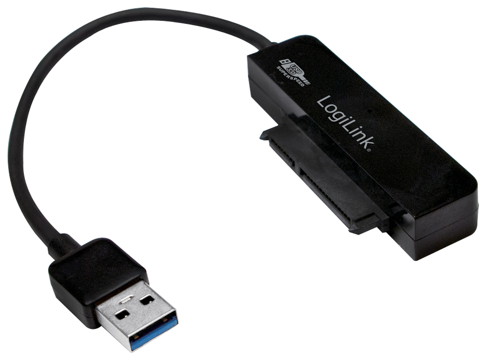LogiLink USB 3.0 - 2,5,  SATA Adapterkabel, schwarz