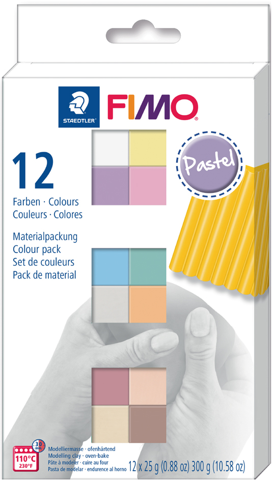 FIMO SOFT Modelliermasse-Set , Pastel, , 12er Set