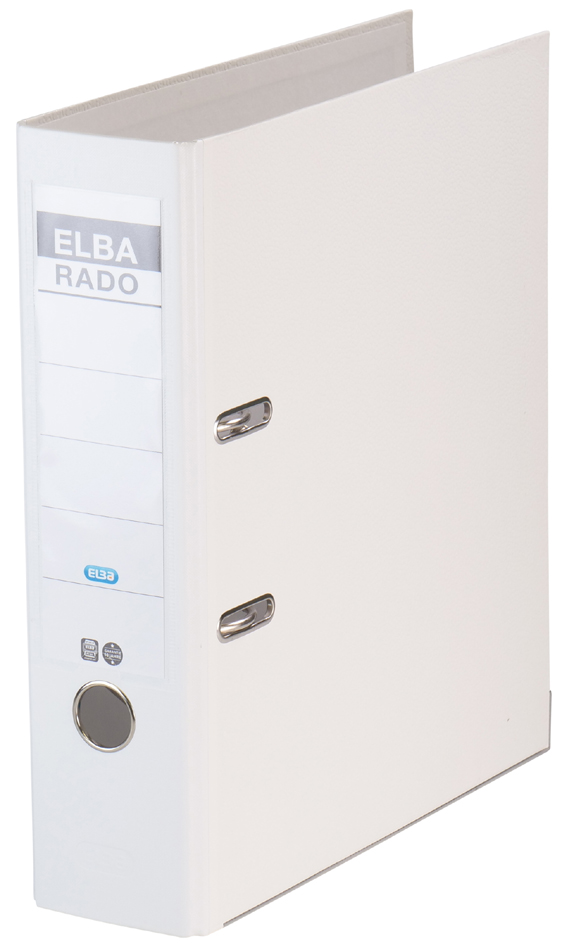 ELBA Ordner rado brillant, Rückenbreite: 80 mm, weiß