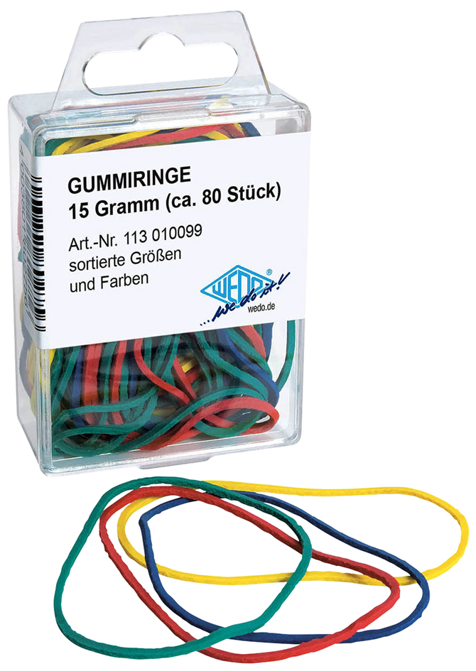 4003801802756 - 5 x Gummiringe farbig sortiert Inhalt 15g   ca 80 Stück