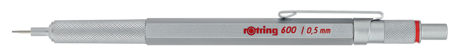 3501179044453 - rOtring 600 Druckbleistift | 05 mm | Silber | Ergonomisches Vollmetallgehäuse