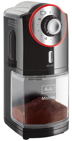 Melitta Kaffeemühle , MOLINO, , schwarz / rot