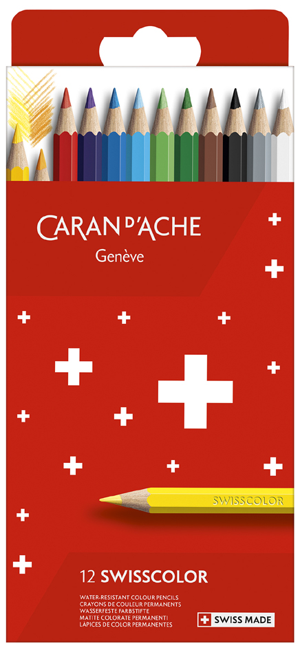 7630002343305 - CARAN DACHE Buntstifte Swisscolor 12er Kartonetui