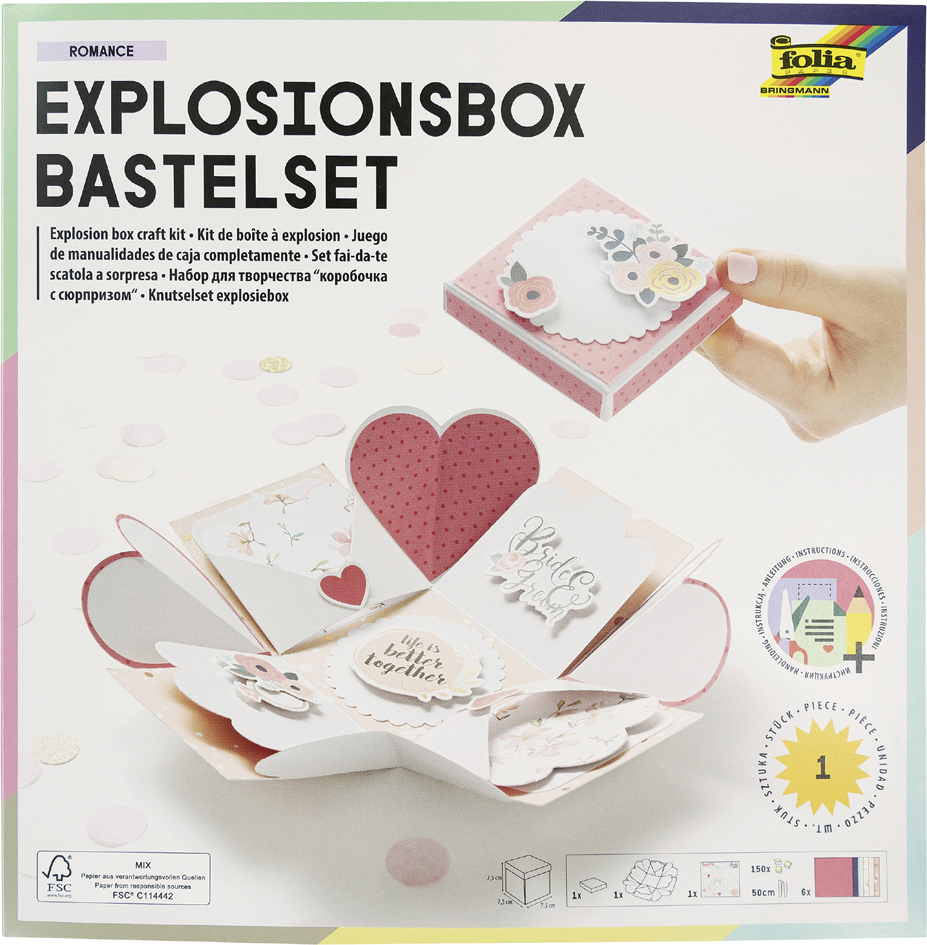 folia Explosionsbox-Bastelset , Romantik,