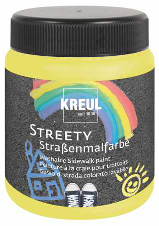 4000798123048 - Streety Straßenmalfarbe Gummientengelb 200 ml Textilfarbe - Kreul