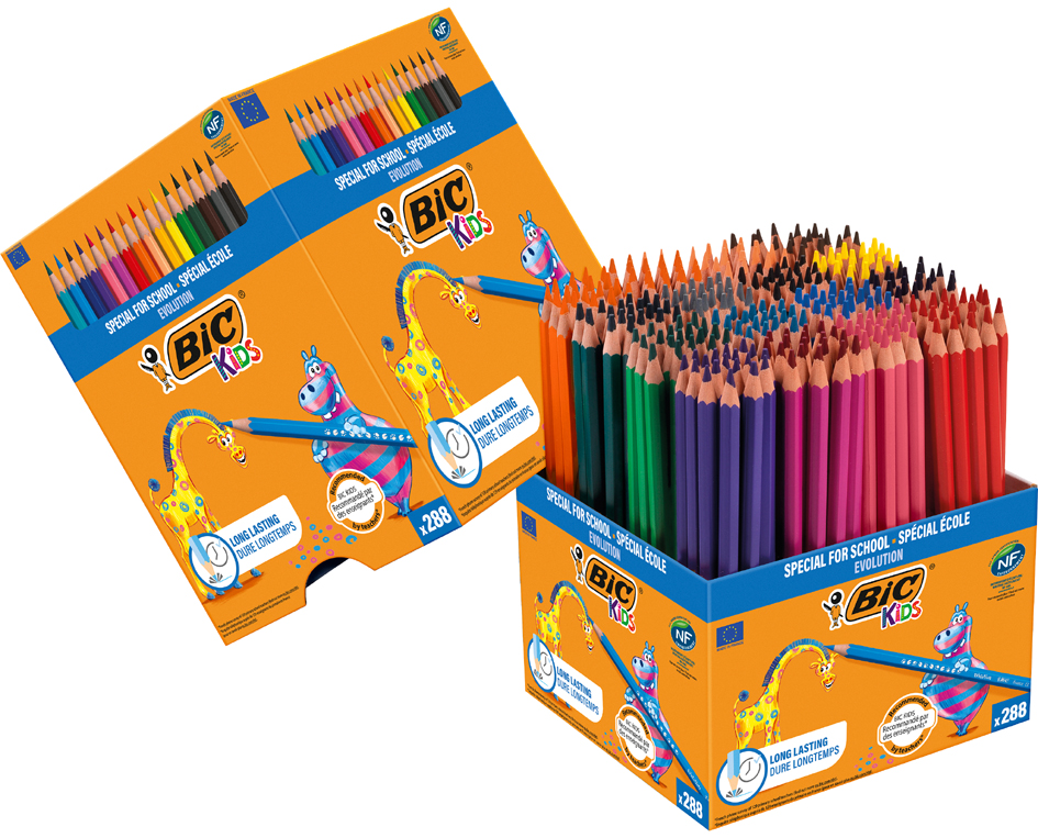 3086123321137 - BIC KIDS Buntstifte Evolution ecolutions 288er Kartonbox