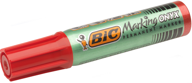 3086121481031 - BIC Permanent-Marker Marking Onyx 1481 Keilspitze rot