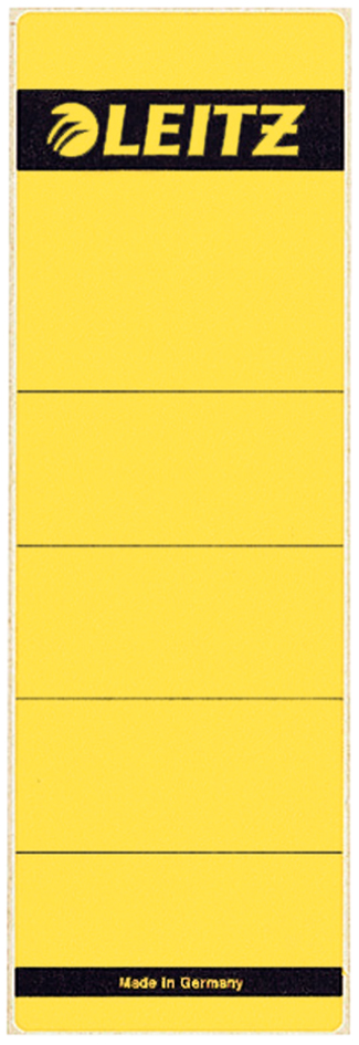 LEITZ Ordnerrücken-Etikett, 61 x 157 mm, kurz, breit, grau