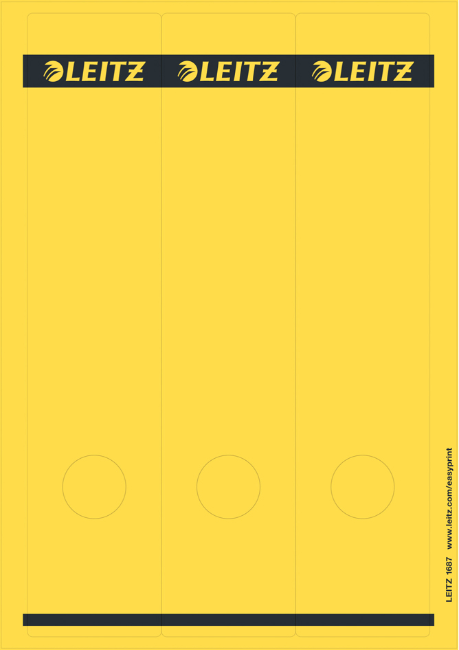 LEITZ Ordnerrücken-Etikett, 61 x 285 mm, lang, breit, rot