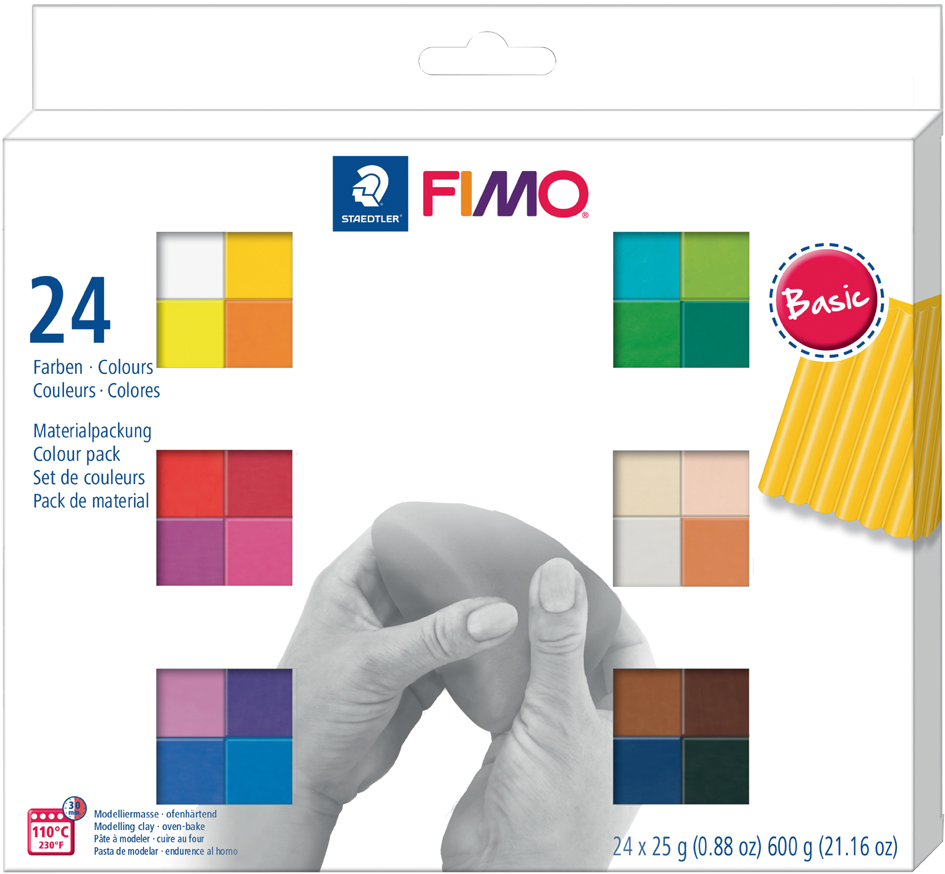 FIMO SOFT Modelliermasse-Set , Basic, , 24er Set