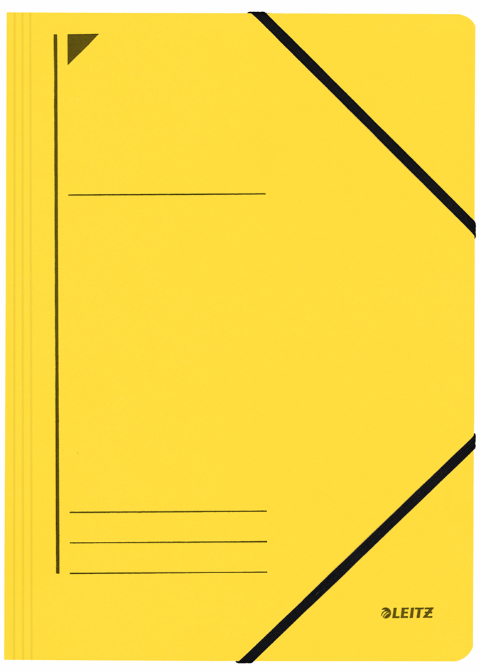 LEITZ Eckspannermappe, DIN A4, Karton 450 g/qm, gelb