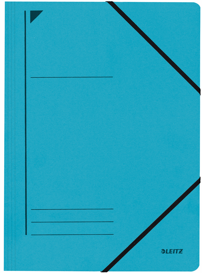 LEITZ Eckspannermappe, DIN A4, Karton 450 g/qm, blau
