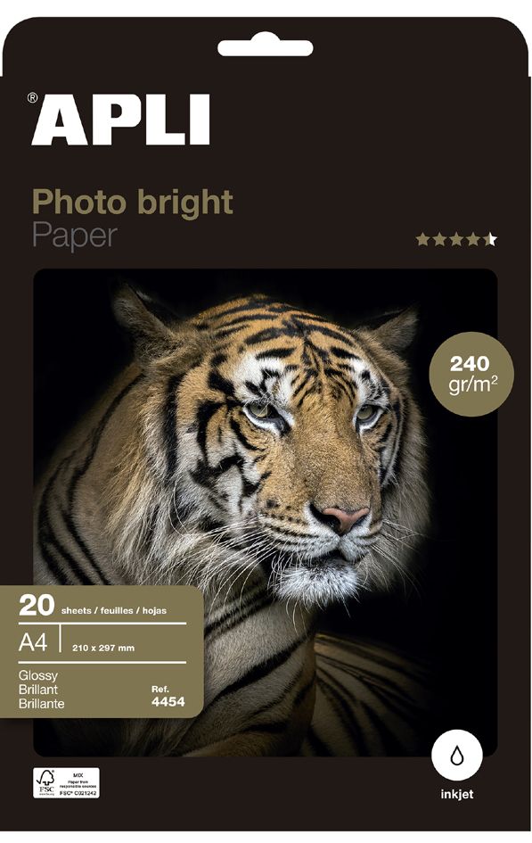 8410782104131 - Foto-Papier bright PRO DIN A4 280 g qm hochglänzend