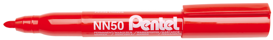 Pentel Permanent-Marker GREEN-LABEL NN50, rot