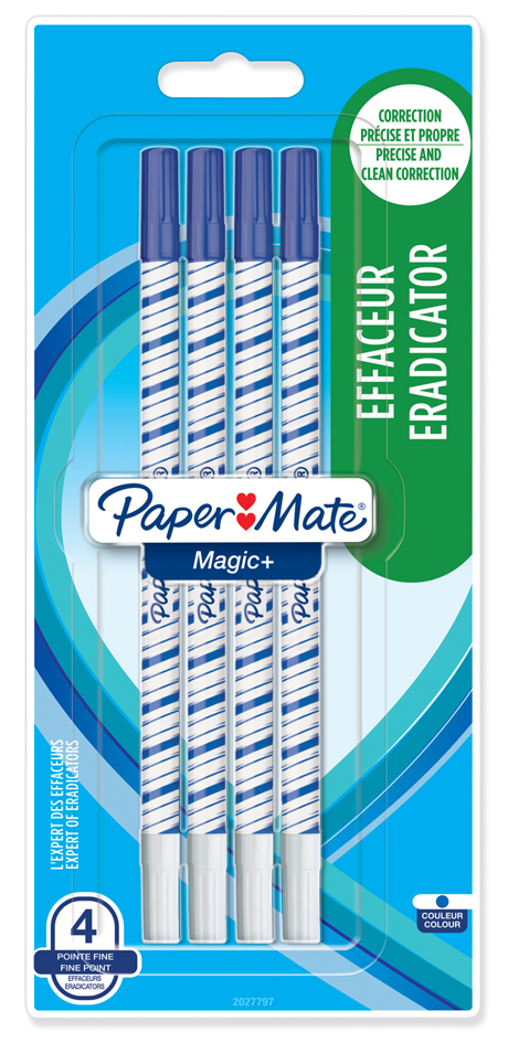 3026980273019 - Paper Mate Tintenlöscher Magic+ 2027797 4St 3026980273019 4 Stück