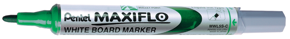 3474377910748 - 12 x Whiteboardmarker Maxiflo 2mm Rundspitze grün