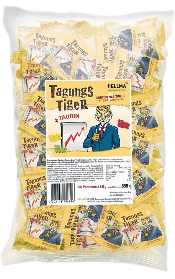 4003148734796 - HELLMA Tagungstiger Fruchtgummi 100 St á 85 g