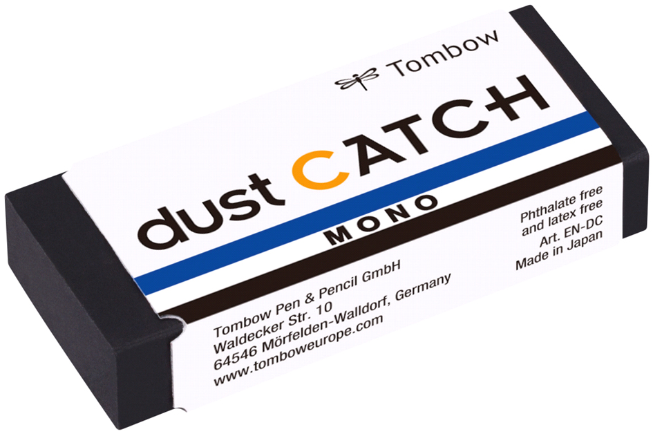 Tombow Kunststoff-Radierer , MONO dust CATCH, , schwarz