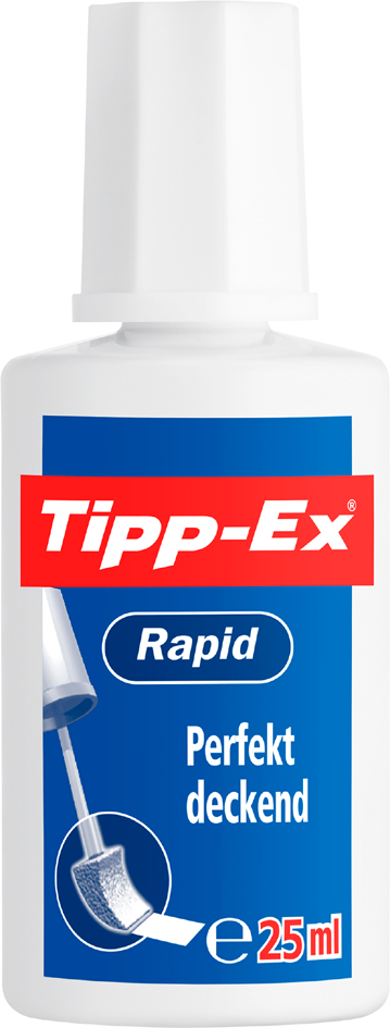 Tipp-Ex Korrekturflüssigkeit , Rapid, , weiß, 25 ml