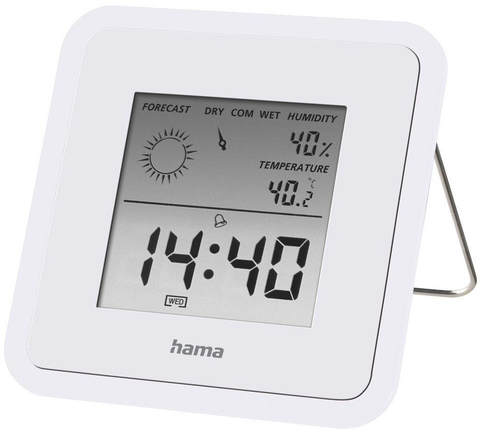 hama Thermo-/Hygrometer , TH50, , weiß