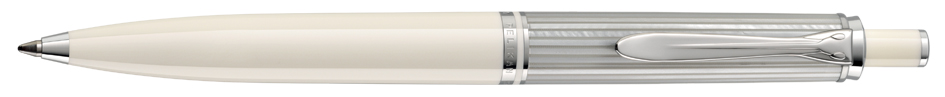 Pelikan Druckkugelschreiber , Souverän 405, , silber-weiß