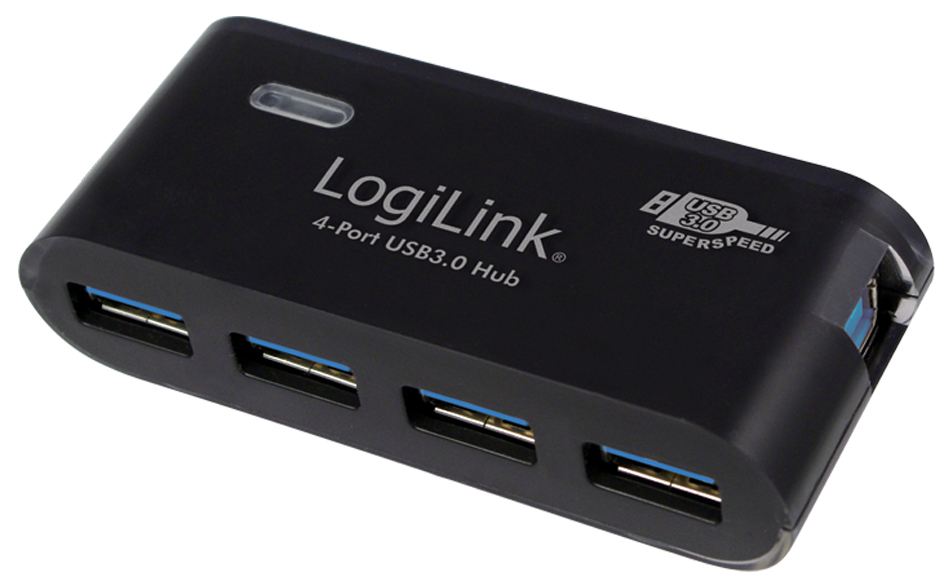 4052792002867 - LOGILINK UA0170 - USB 30 Hub 4-Port Schwarz inkl Netzteil