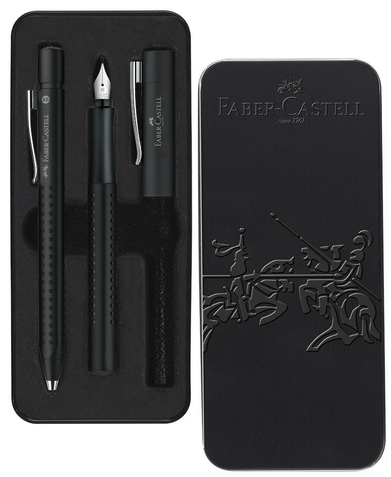 FABER-CASTELL Schreibgeräte-Set GRIP 2011, schwarz