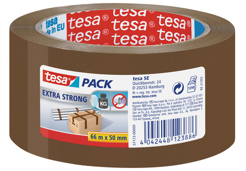 4042448123886 - tesa pack Extra Strong Packaging Tape 66m x 50mm Brown