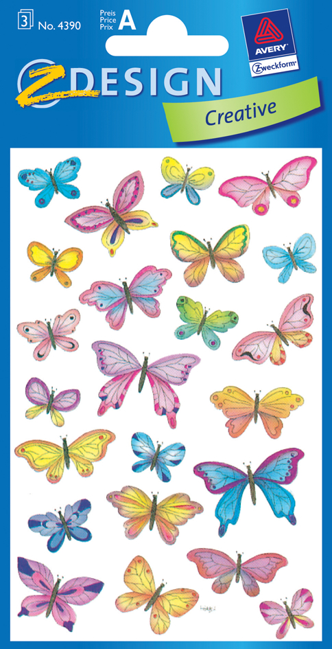 AVERY Zweckform Z-Design Sticker , Schmetterlinge,