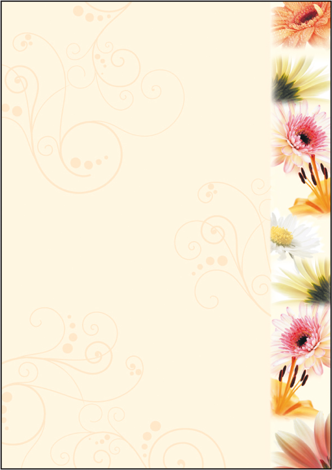 sigel Design-Papier, DIN A4, 90 g/qm, Motiv , Flowerstyle,
