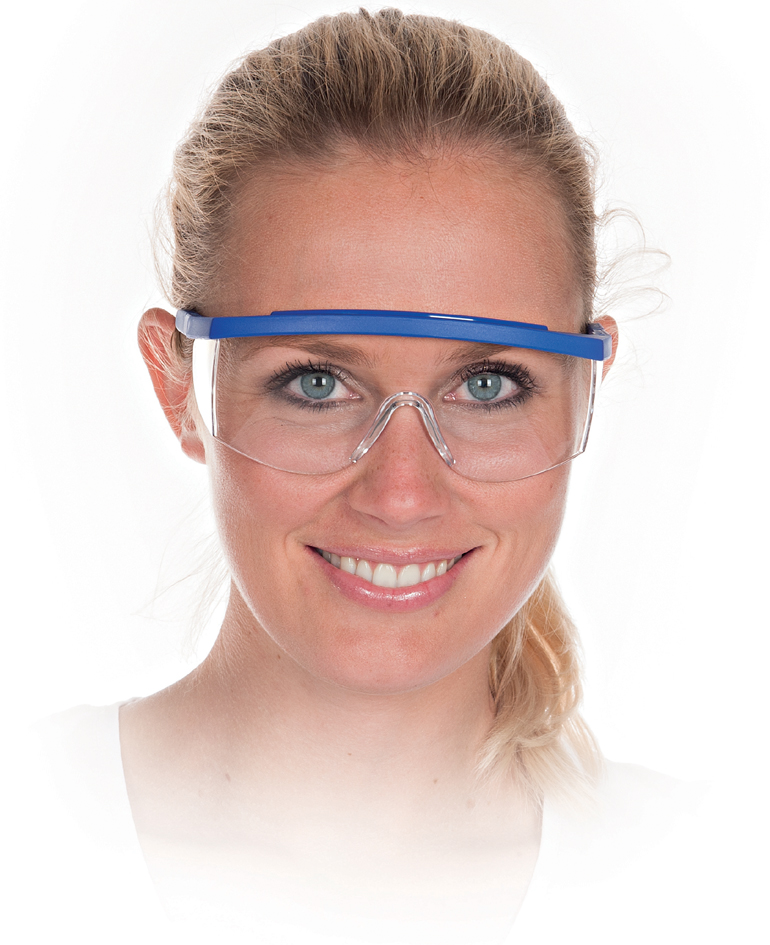 4015544851052 - Franz Mensch - hygostar allzweckschutzbrille blau bügel längen- & höhenverstellbar