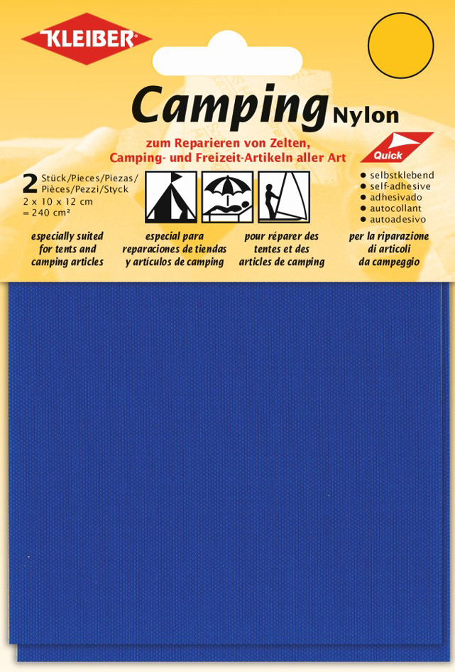 4009691480029 - KLEIBER Camping-Flicken Nylon selbstklebend altantik