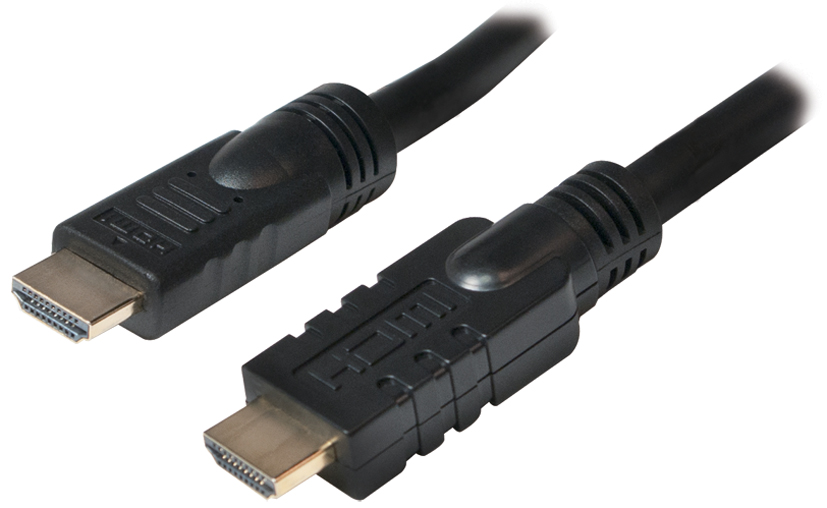 4052792042887 - LogiLink Active HDMI High Speed Cable - HDMI-Kabel mit Ethernet - HDMI Stecker zu HDMI Stecker - 20 m - Schwarz - aktiv geformt 4K Unterstützung