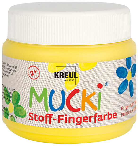 4000798280055 - Mucki Stoff Fingerfarbe grün 150 ml Textiles Gestalten - Kreul