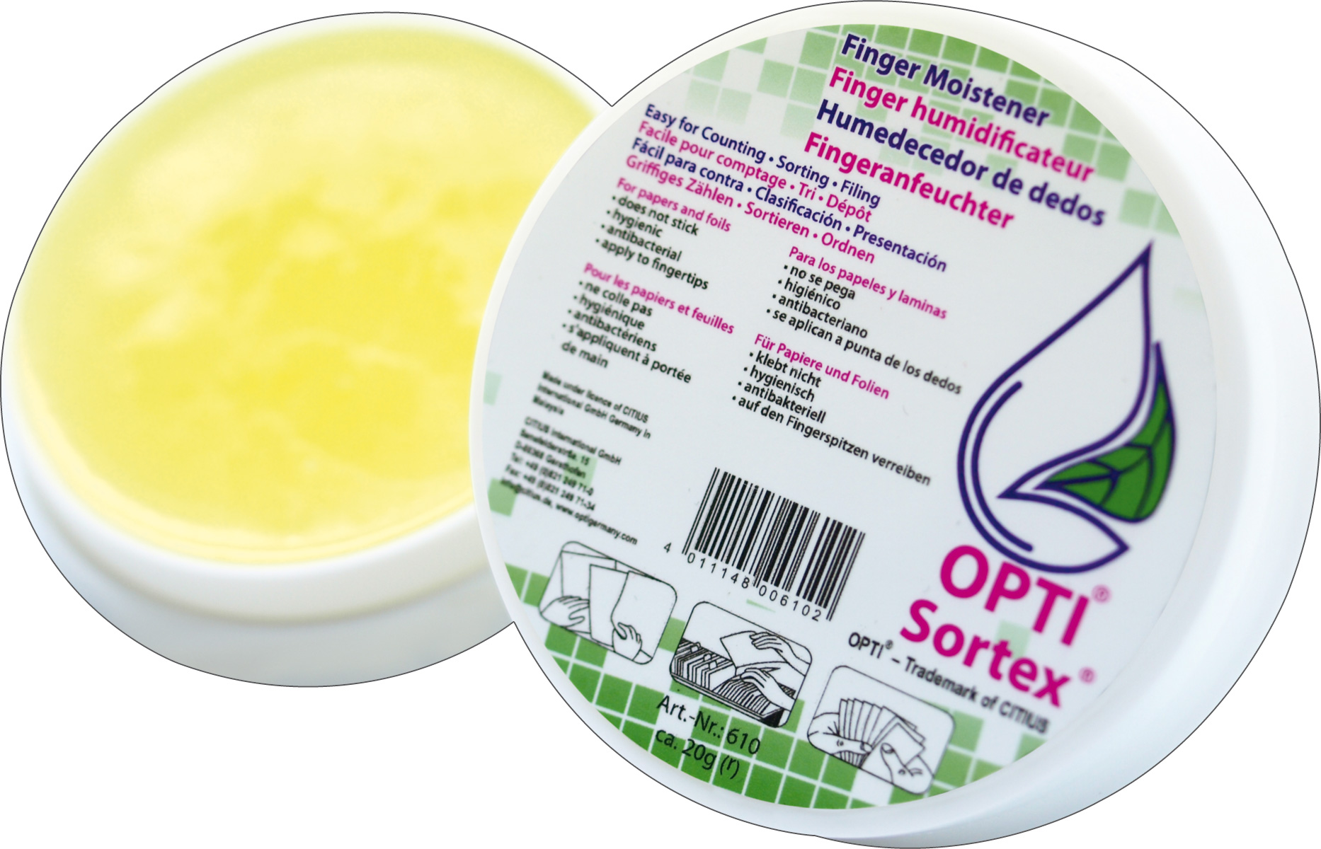 RNK Verlag Fingeranfeuchter , OPTI Sortex, , 20 g